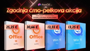 Črni petek se začenja: kupite Office 2021 za 25,91 € in ga uporabljajte za vedno! Win 11 Pro s 90 % popustom – za 13,55 €!