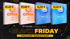 Črni petek na Keysoff: Windows 11 že od 13 evrov, MS Office 2021 pa za samo 29.58 evrov