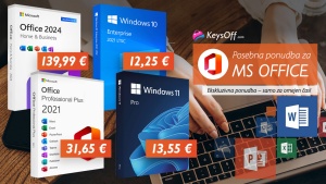 Zaključite migracijo pred končnim datumom: MS Office 2021 Pro za 31 € in Office 2024 Home and Business za 139 €! Prihranite več kot 200 €!