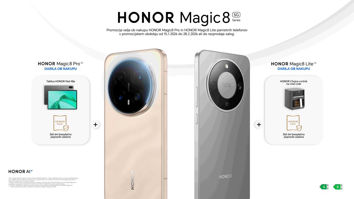 HONOR Magic8 Lite prejel priznano nagrado Editor's Choice