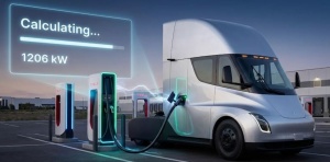 Teslin tovornjak Semi se polni z 1,2 MW!
