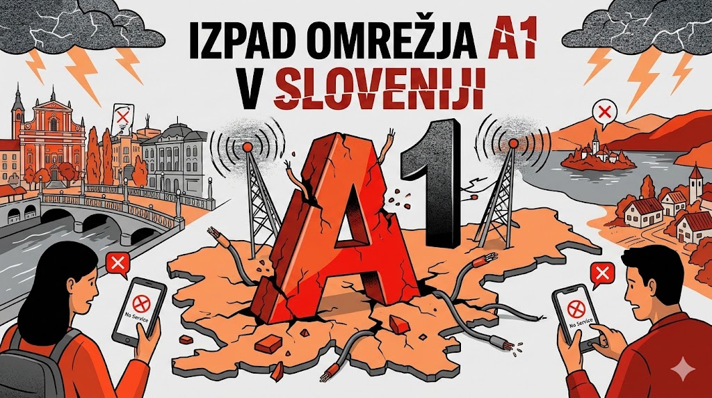 Po celi državi izpad omrežja A1