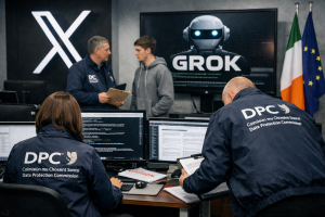 Irska začela preiskavo X-a zaradi Groka
