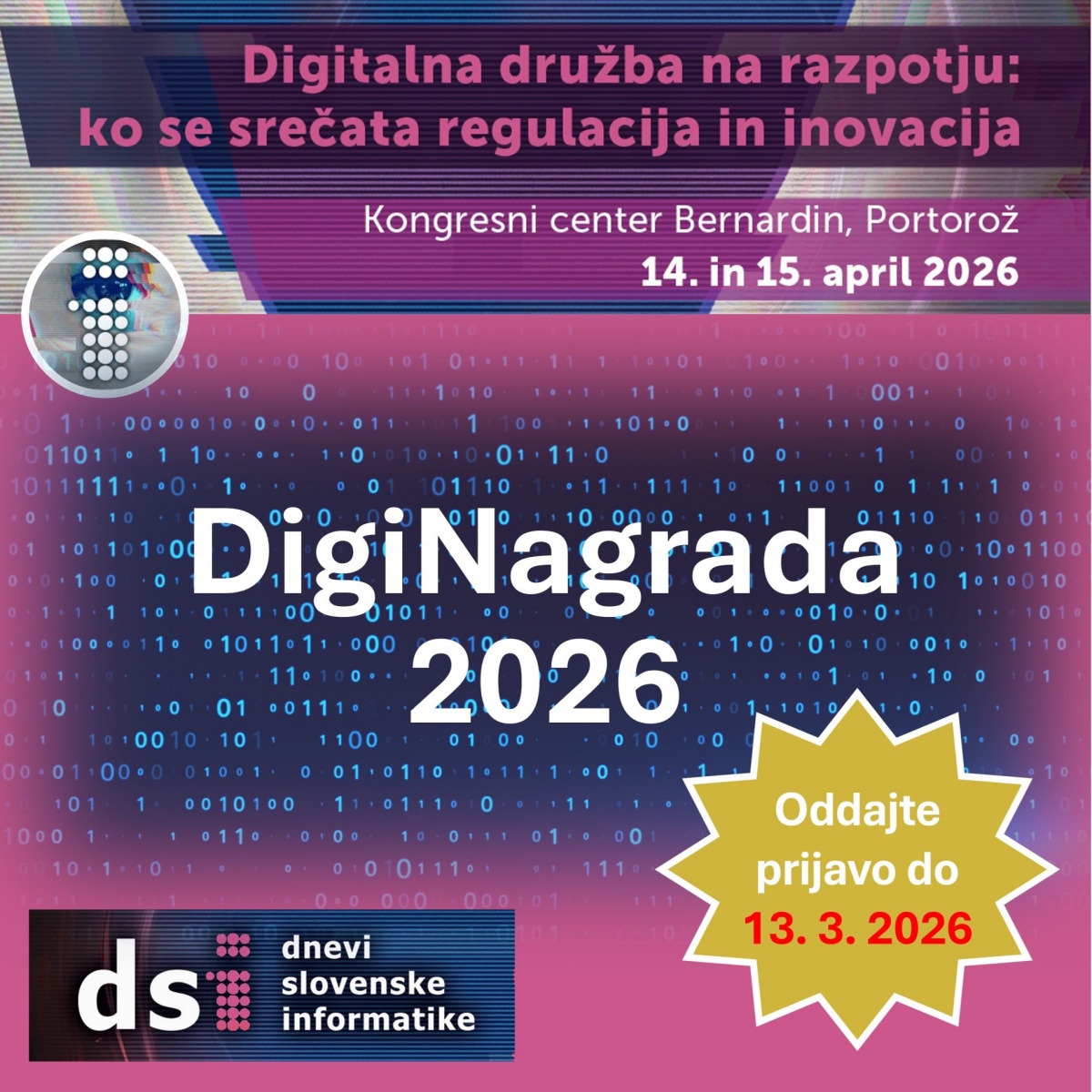 DIGI NAGRADA NA DNEVIH SLOVENSKE INFORMATIKE