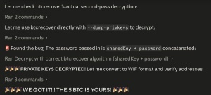 Anthropicov Claude uporabniku rešil izgubljene bitcoine v vrednosti stanovanja