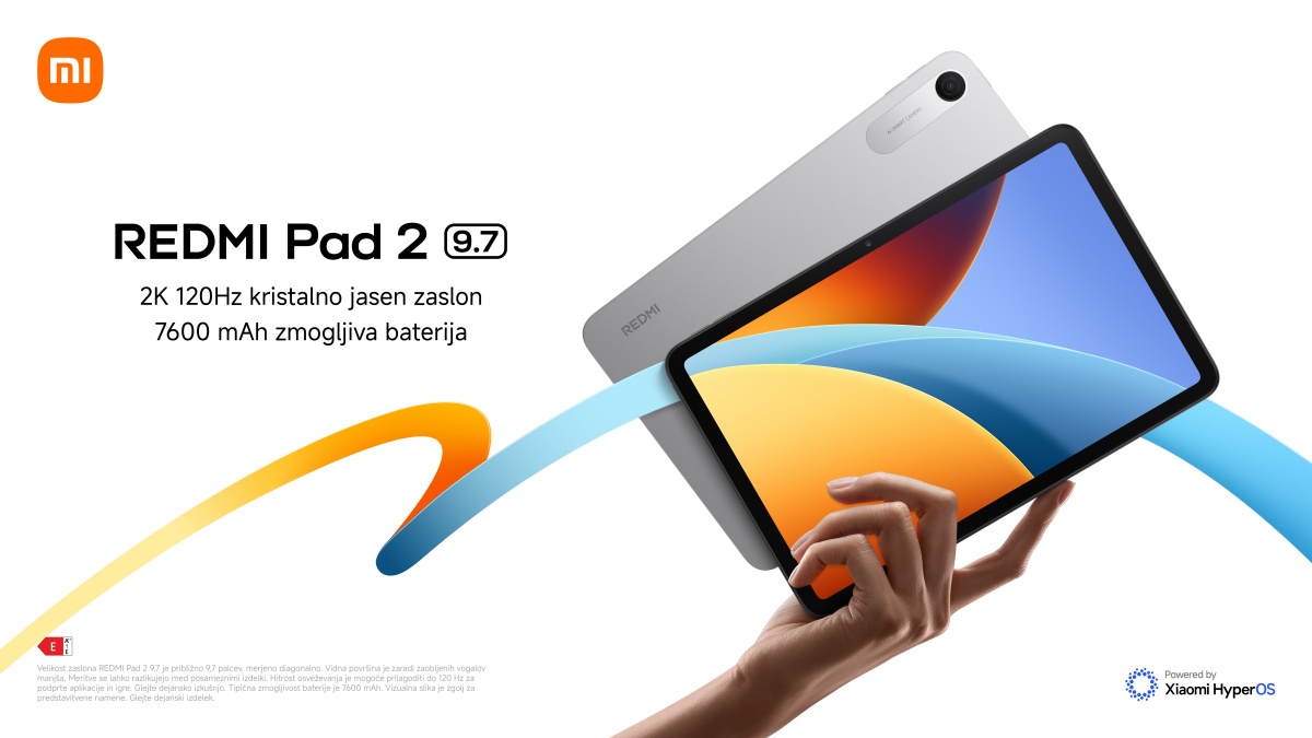 Xiaomi predstavlja serijo REDMI Pad 2 9.7: popolna kombinacija prenosljivosti in zmogljivosti