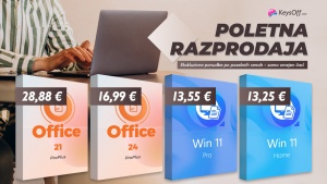 Doživljenjska licenca za Office 2024 Pro za 16,99 &euro; in Windows 11 Pro za 13,55 &euro; v okviru Keysoffove razprodaje ob sredini leta
