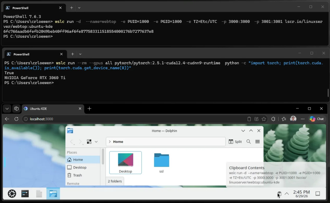 Programski kontejnerji prihajajo v Microsoftovo okolje WSL