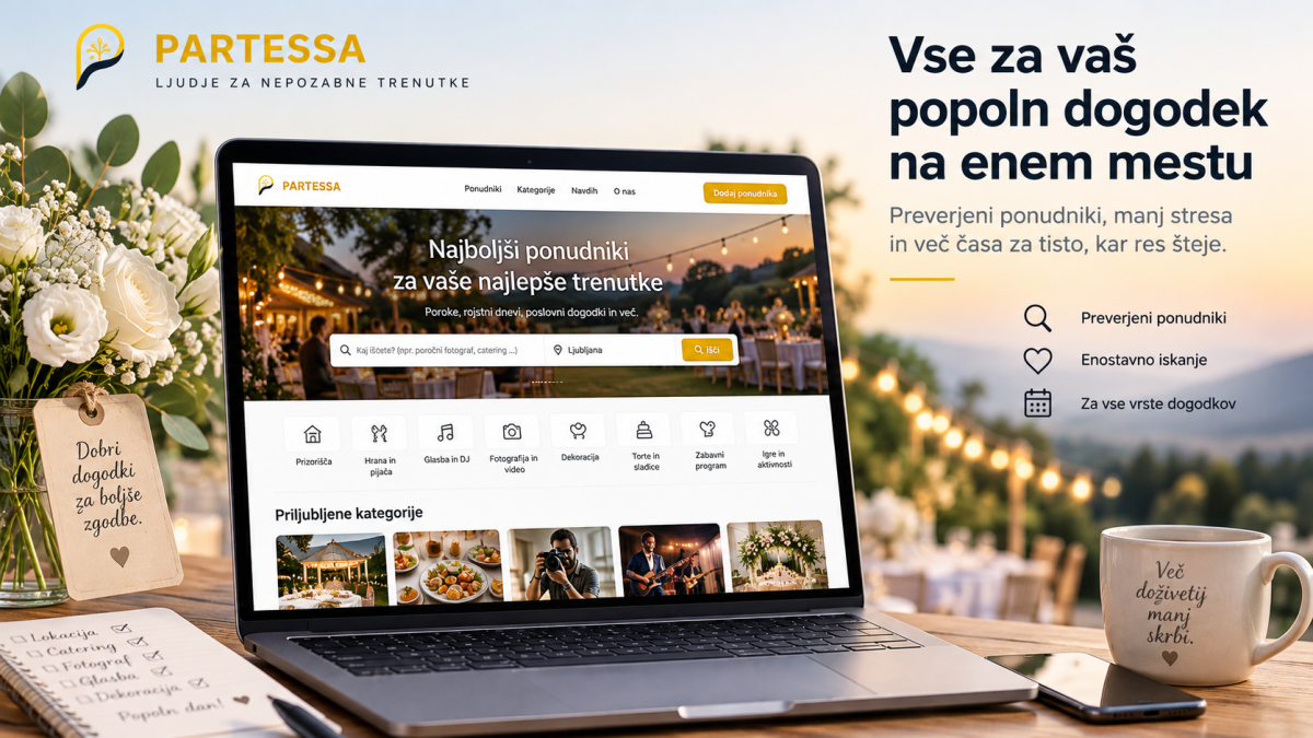 Partessa: slovenska platforma, ki želi poenostaviti organizacijo dogodkov