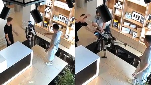Robot v ruski trgovini napadel stranko