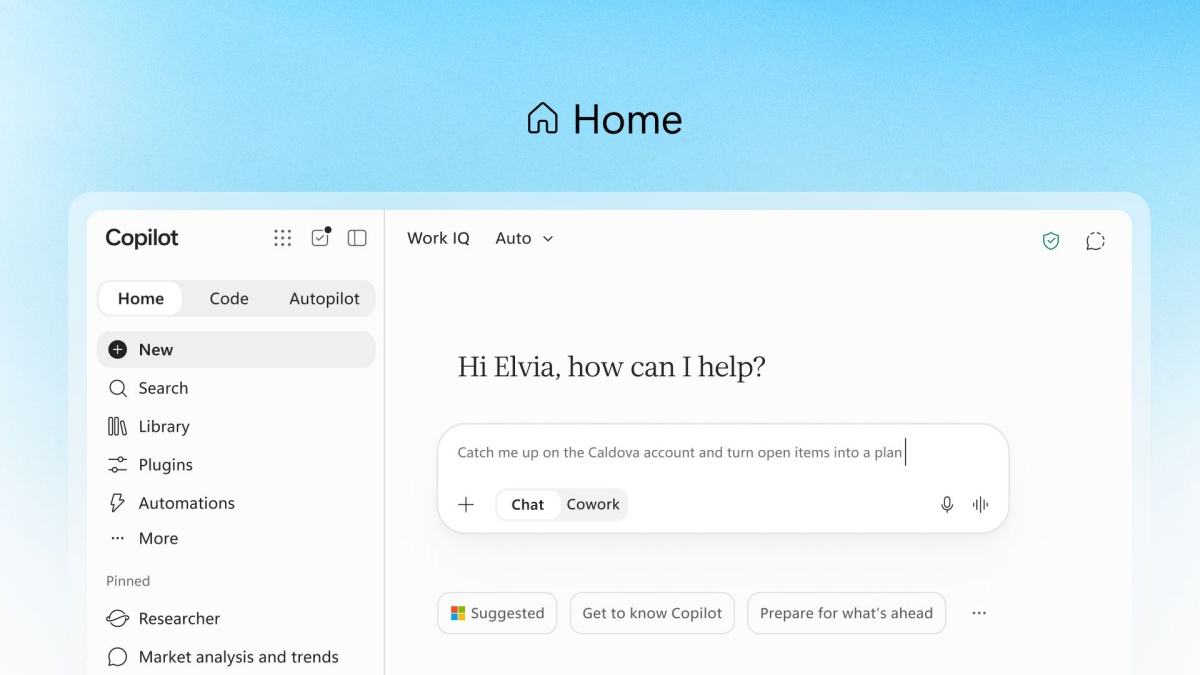 Microsoft predstavlja poenoteno izkušnjo za orodja Copilot