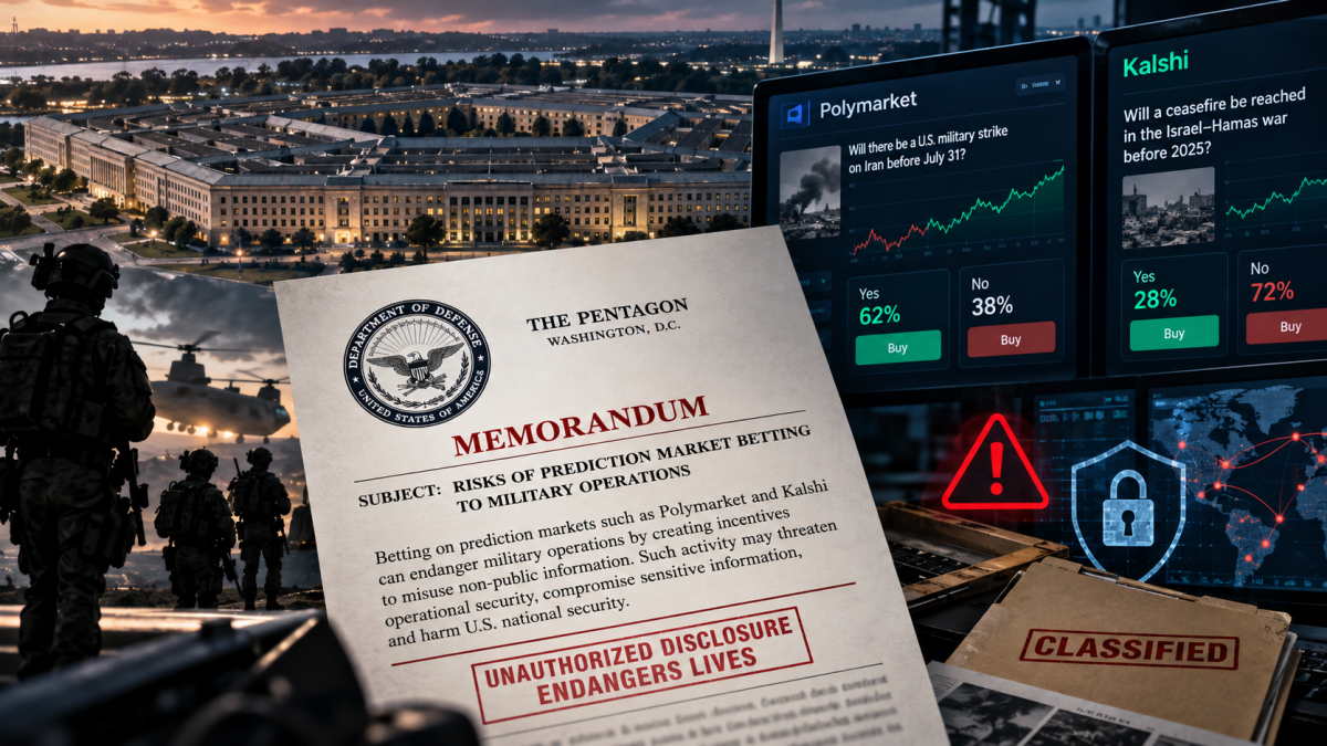 Pentagon: stave na Polymarketu ogrožajo vojaške operacije