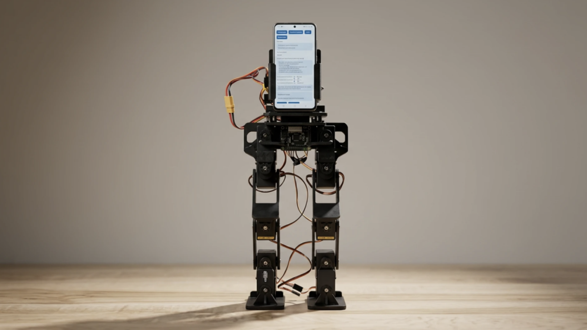 Robot, ki ga poganja star telefon za 50 evrov