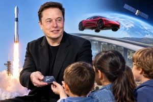 Musk bo vsakemu otroku v ZDA podaril delnico podjetja SpaceX